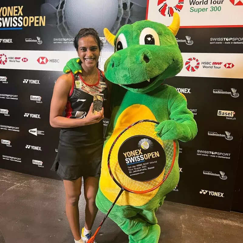 PV Sindhu wins Swiss Open 2022, pictures of the star badminton player clinching women's singles title surface online